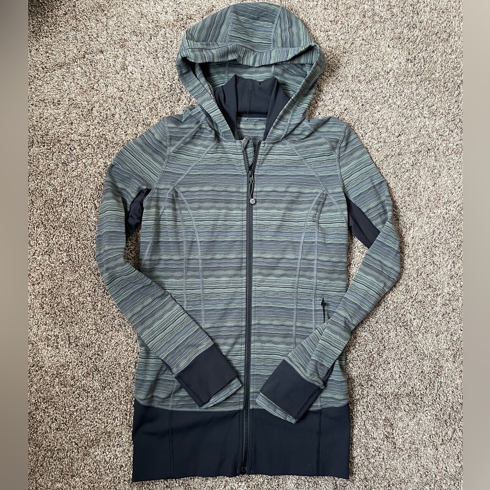lululemon athletica daily practice Jacket hoodie Sweatshirt tunic zip-up top, 8